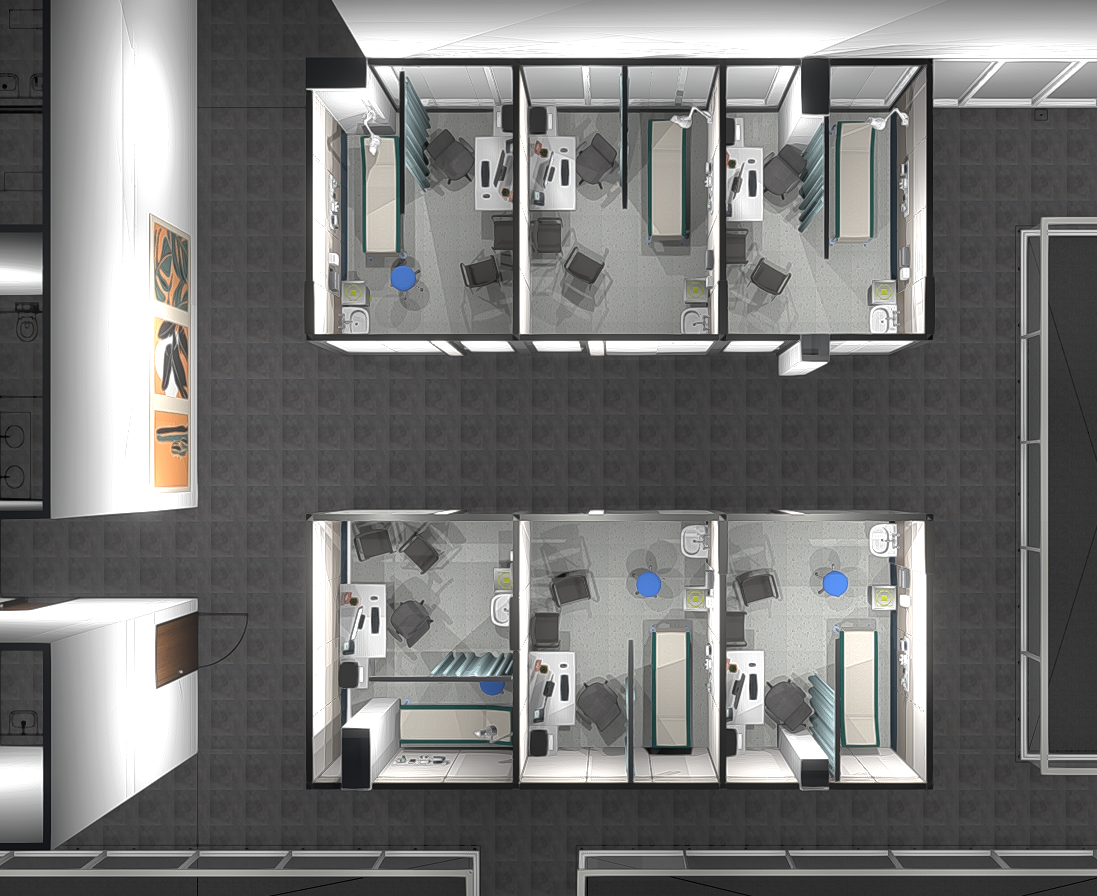 multiple consulting rooms design