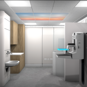 Mammogram pod case study by architectural wallsz