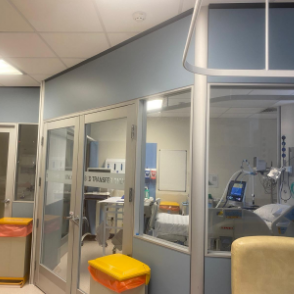 Negative pressure isolation rooms
